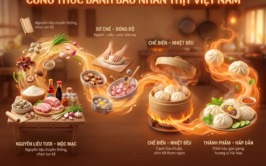 Công thức Bánh Bao Nhân Thịt: Nguyên liệu & Bí quyết