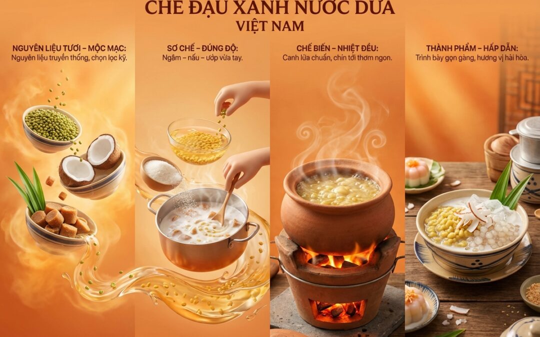 Chè Đậu Xanh Nước Dừa: Công Thức & Bí Quyết Chuẩn Vị