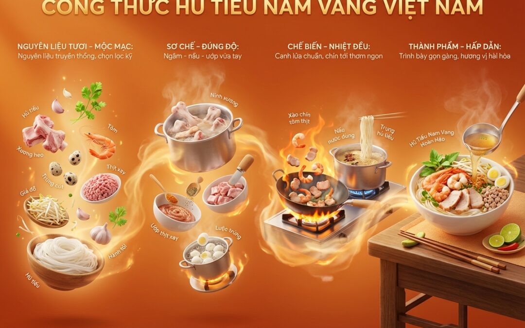 Công thức Hủ Tiếu Nam Vang chuẩn vị truyền thống