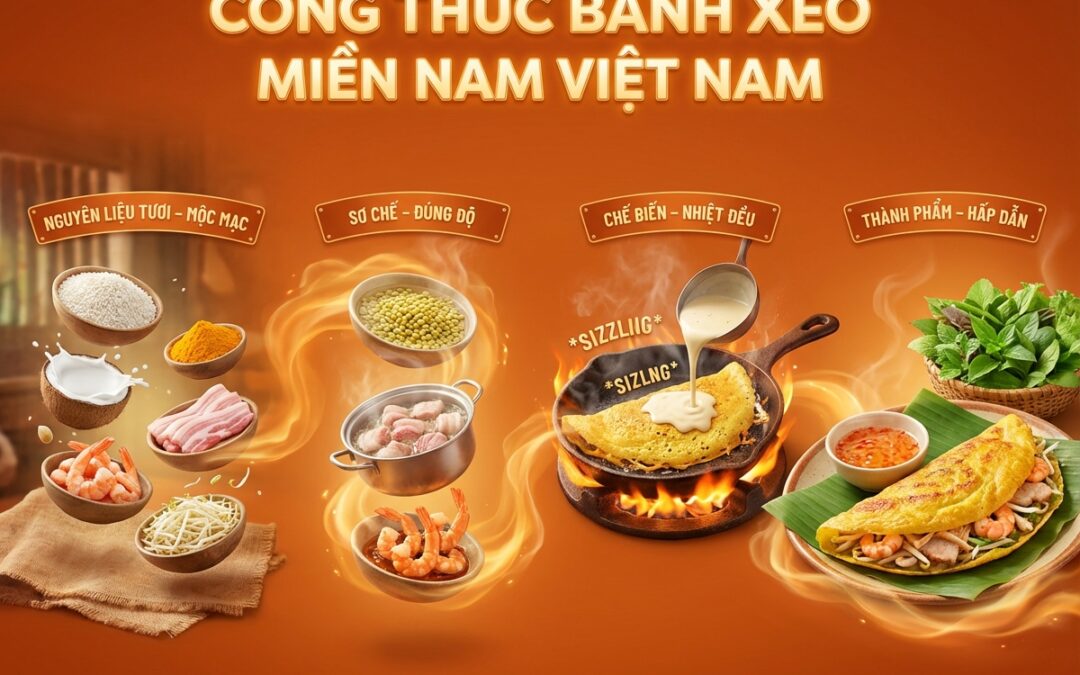 Công thức Bánh Xèo Miền Nam: Chuẩn vị truyền thống