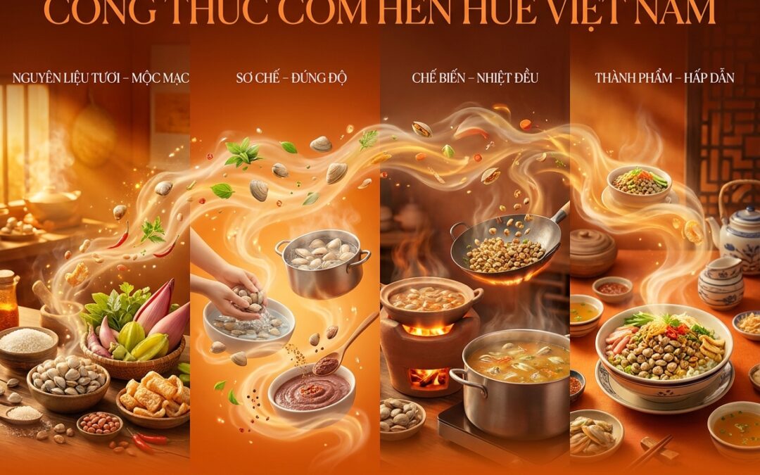 Công thức Cơm Hến Huế: Bí quyết nấu chuẩn vị truyền thống