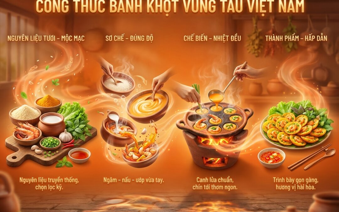 Bánh Khọt Vũng Tàu: Công Thức Chuẩn Vị Truyền Thống