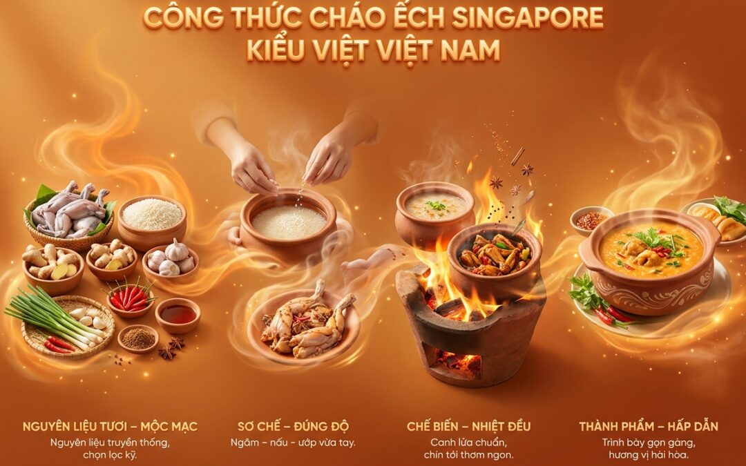 Cháo Ếch Singapore Kiểu Việt: Công Thức, Nguyên Liệu, Sơ Chế