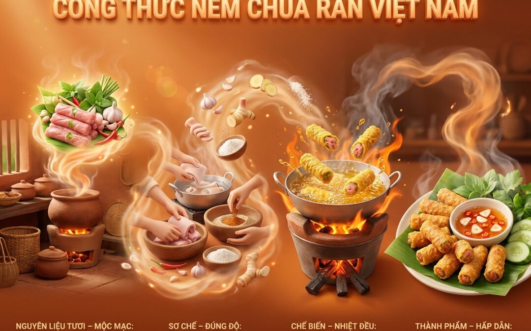 Nem Chua Rán – Công thức truyền thống, chuẩn vị tại nhà