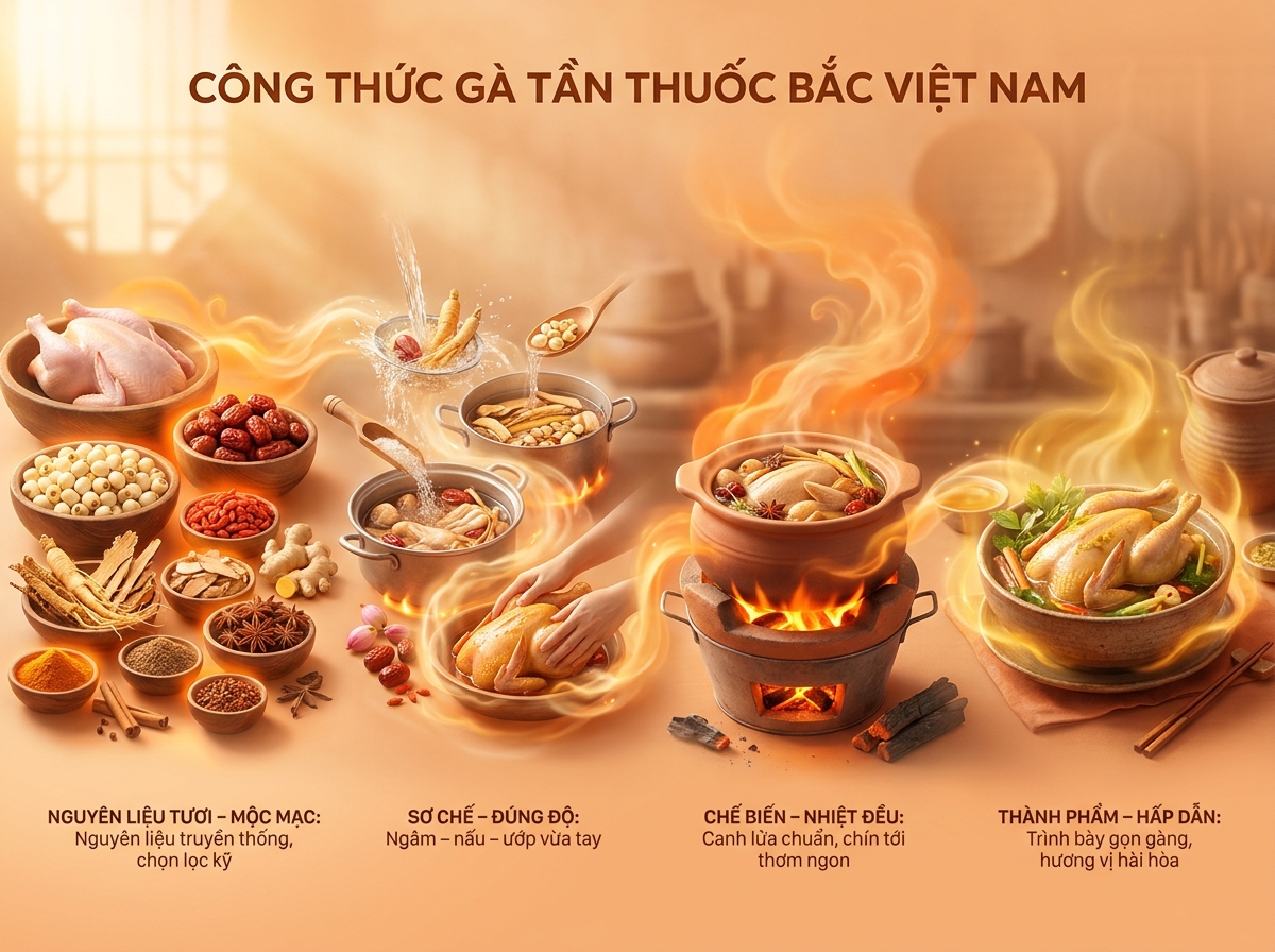 Gà Tần Thuốc Bắc: Công Thức Chuẩn Vị & Bí Quyết Nấu Ngon Bổ Dưỡng