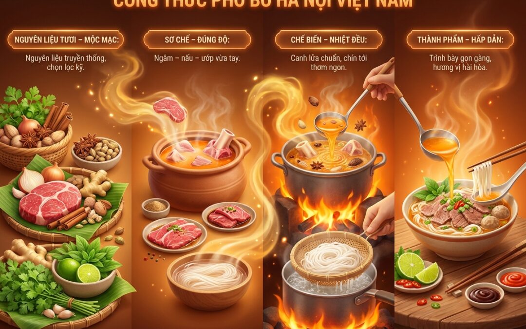 Công Thức Phở Bò Hà Nội Chuẩn Vị – Bí Quyết Từ A Đến Z