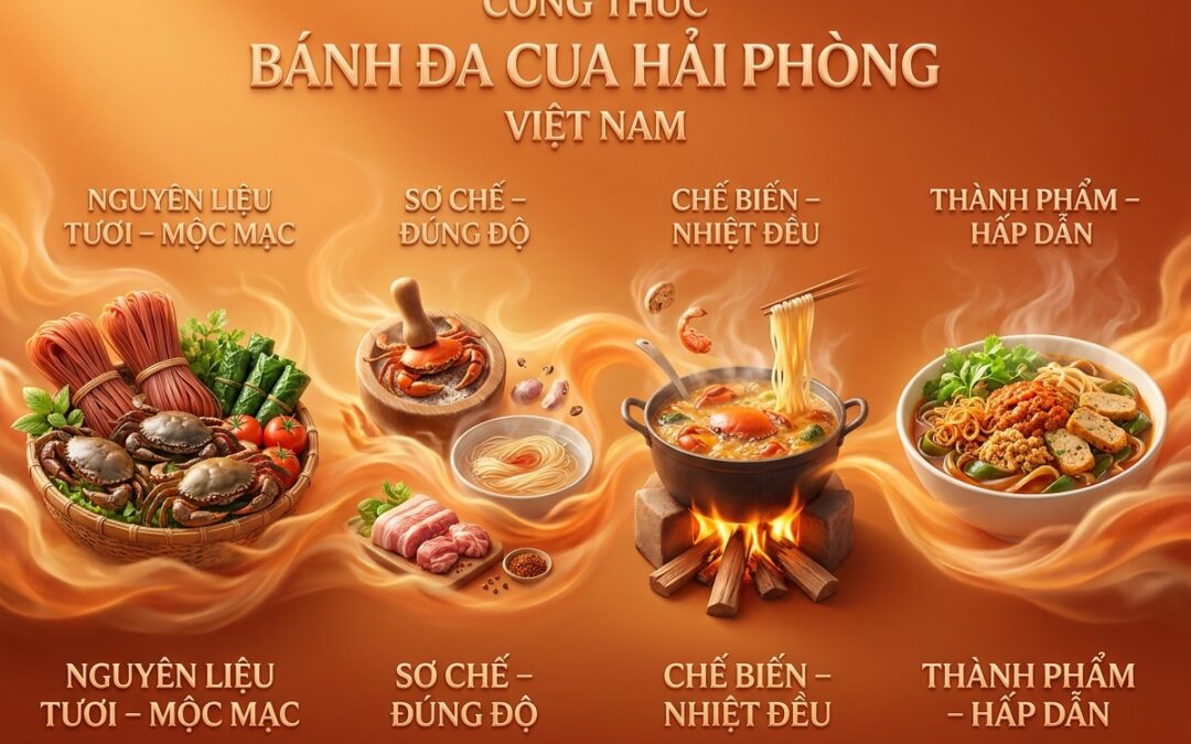 Bánh Đa Cua Hải Phòng: Công thức chuẩn vị truyền thống