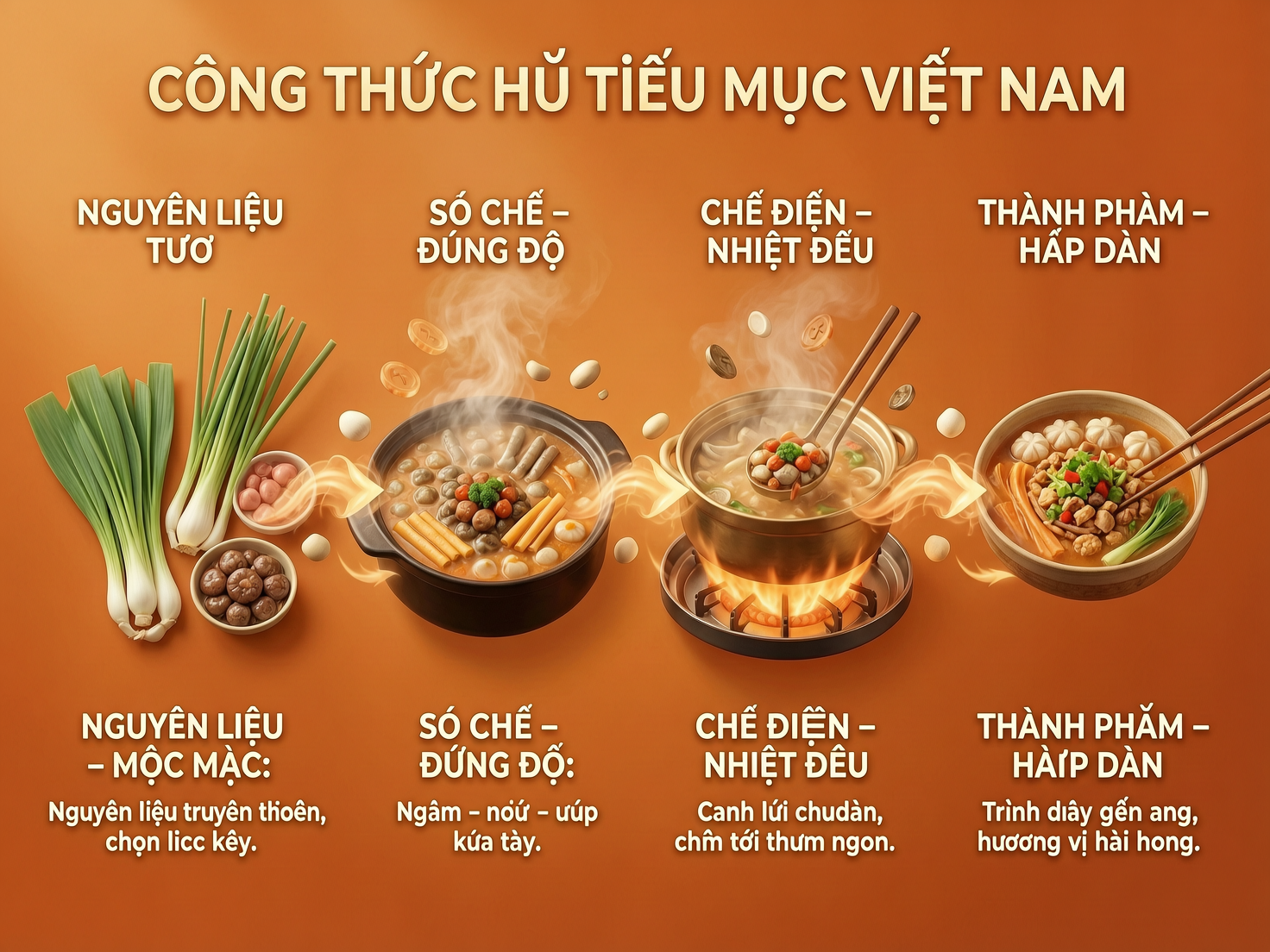 Công thức hủ tiếu mực chuẩn vị truyền thống