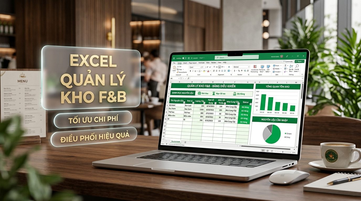 File Excel quản lý kho nhà hàng cafe miễn phí tự động tính tồn theo định lượng món Bitebolt POS